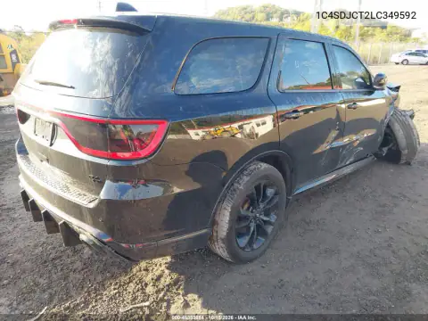 1C4SDJCT2LC349592 — 2020 Dodge Durango, photo 4 from IAAI, Front end