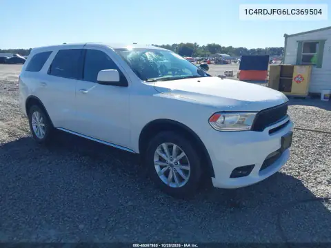 1C4RDJFG6LC369504 — 2020 Dodge Durango, Desgaste normal, fotos antes de reparar