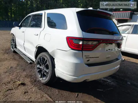 2021 Dodge Durango Sxt Plus Awd VIN 1C4RDJAG2MC863111 фото 3