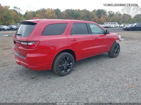 1C4RDJDG8MC751036 — 2021 Dodge Durango, фото 5 с аукциона IAAI, ПЕРЕДНЯЯ ЧАСТЬ