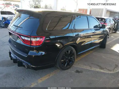 1C4SDJCT1MC852662 — 2021 Dodge Durango, фото 4 с аукциона IAAI, передняя часть слева