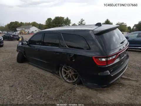 1C4SDJCT3NC137660 — 2022 Dodge Durango, photo 4 from IAAI, Front end