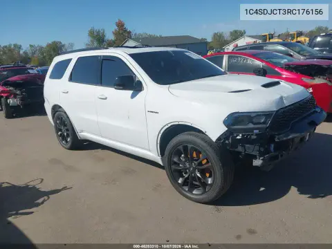 1C4SDJCT3RC176156 — 2024 Dodge Durango, Передняя часть, фото до ремонта
