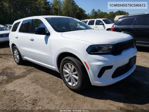 1C4RDHDG7SC540612 — 2025 Dodge Durango, Lewy bok, zdjęć przed naprawą