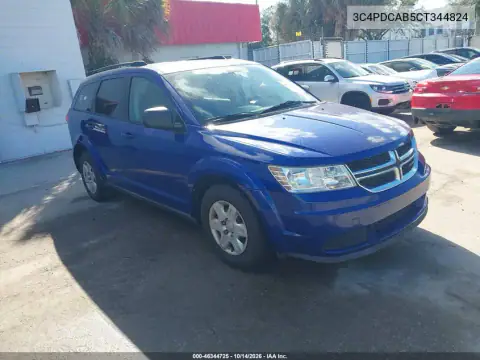 3C4PDCAB5CT344824 — 2012 Dodge Journey, ბუნებრივი ცვეთა, ფოტოები შეკეთებამდე