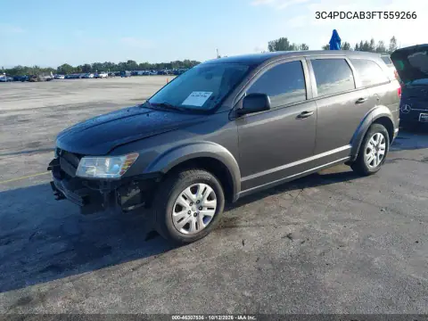 3C4PDCAB3FT559266 — 2015 Dodge Journey, photo 3 from IAAI, Front end