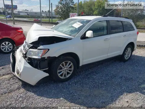 3C4PDCBG2FT649454 — 2015 Dodge Journey, zdjęcie 2 z IAAI, Przód