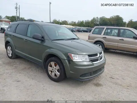 2016 Dodge Journey Se VIN 3C4PDCAB1GT238182 фото 1