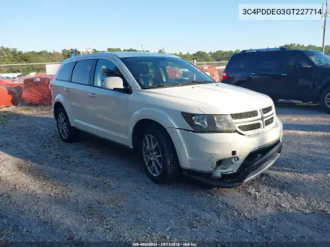 3C4PDDEG3GT227714 — 2016 Dodge Journey, Передняя часть, фото до ремонта