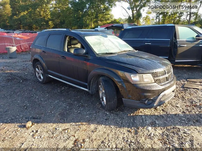 2017 Dodge Journey Crossroad Plus VIN 3C4PDCGG5HT594669 фото 2