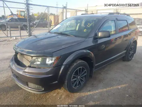 3C4PDDAGXHT567269 — 2017 Dodge Journey, foto 3 de IAAI, Parte delantera