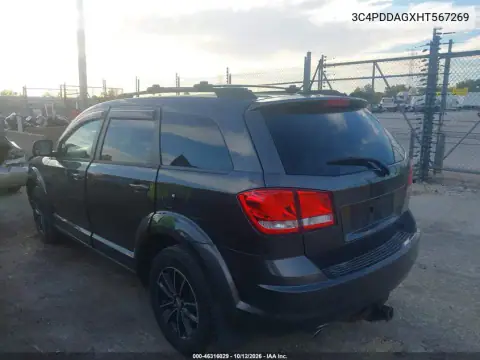 3C4PDDAGXHT567269 — 2017 Dodge Journey, foto 4 de IAAI, Parte delantera