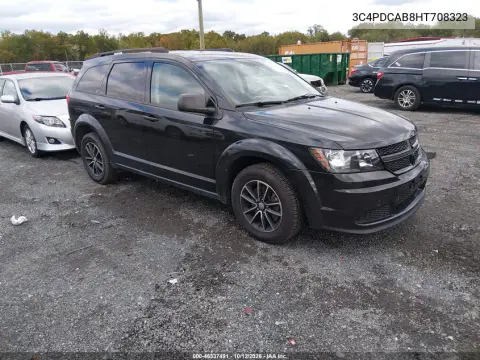 3C4PDCAB8HT708323 — 2017 Dodge Journey, Задняя часть, фото до ремонта