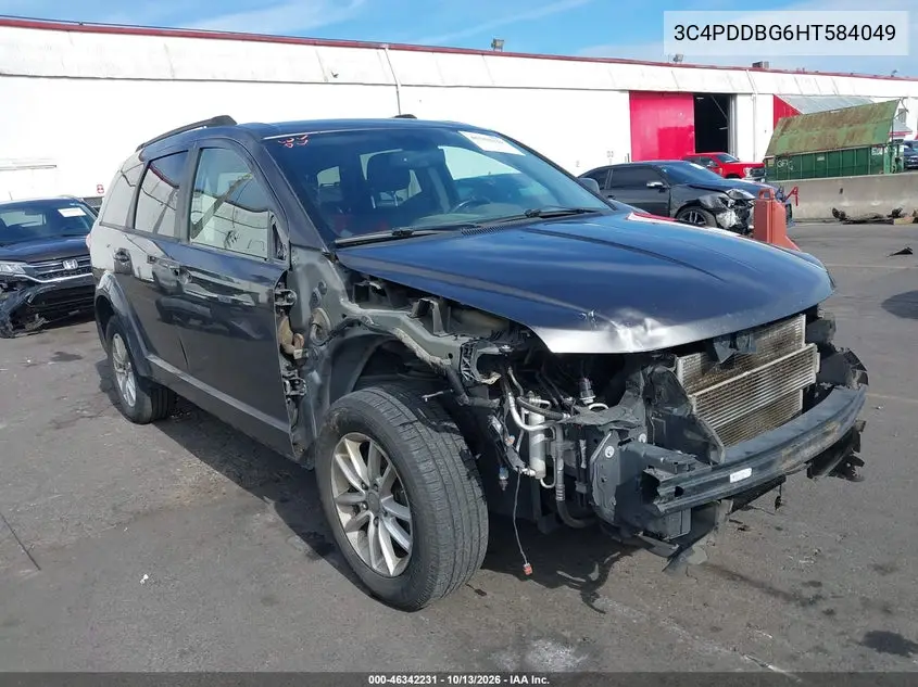 3C4PDDBG6HT584049 Dodge Journey 2017 — повреждение Передняя часть, фото до ремонта