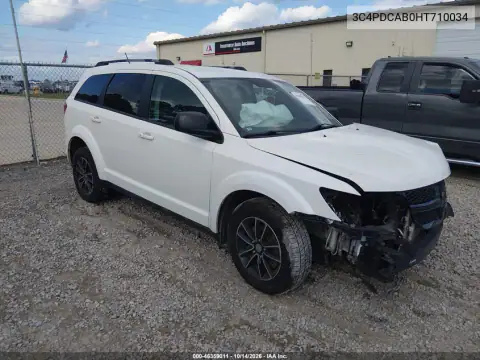 3C4PDCAB0HT710034 — 2017 Dodge Journey, Передня частина, фото до ремонту