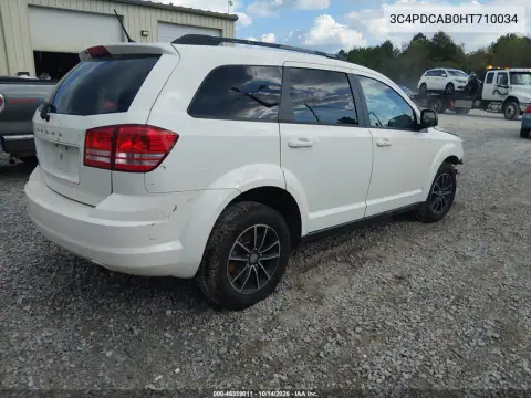 3C4PDCAB0HT710034 — 2017 Dodge Journey, фото 4 з IAAI, Передня частина