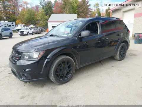 3C4PDDEG6HT697379 — 2017 Dodge Journey, фото 3 з IAAI, Правий бік