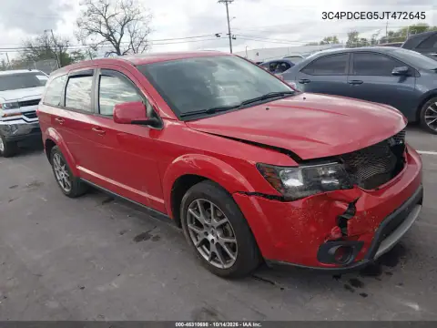 3C4PDCEG5JT472645 — 2018 Dodge Journey, წინა ნაწილი, ფოტოები შეკეთებამდე