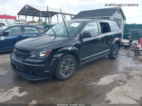 3C4PDCAB3JT445518 — 2018 Dodge Journey, фото 3 с аукциона IAAI, передняя и задняя части