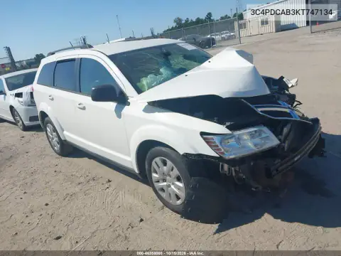3C4PDCAB3KT747134 — 2019 Dodge Journey, Front end, before-repair photos