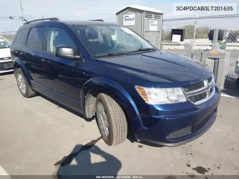 3C4PDCAB0LT201635 — 2020 Dodge Journey, Tył, zdjęć przed naprawą