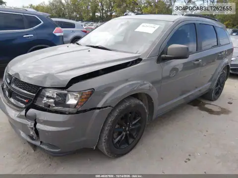 3C4PDCAB3LT262655 — 2020 Dodge Journey, фото 3 з IAAI, Передня частина