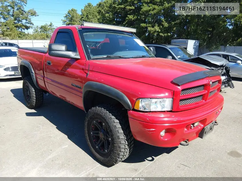 2001 Dodge Ram 1500 St VIN 1B7HF16Z11S194461 фото 2