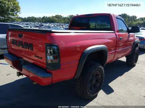 2001 Dodge Ram 1500 St VIN 1B7HF16Z11S194461 фото 5