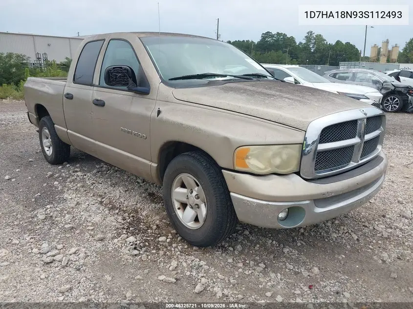 2003 Dodge Ram 1500 Slt/Laramie/St VIN 1D7HA18N93S112493 фото 2