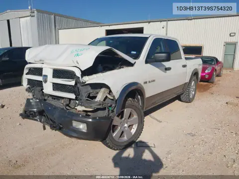 2009 Dodge Ram 1500 Slt/Sport/Trx VIN 1D3HB13T39S754320 фото 2