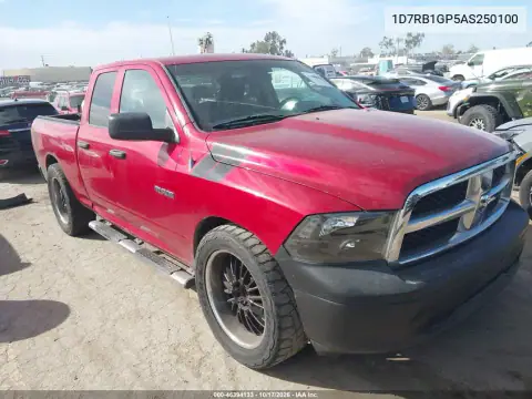 1D7RB1GP5AS250100 — 2010 Dodge RAM, No indicado, fotos antes de reparar