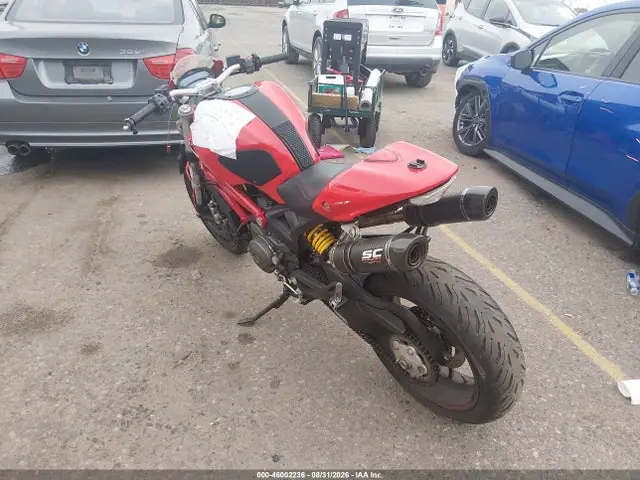 ZDM1RANN7EB078439 — 2014 Ducati Monster 796, фото 3 с аукциона IAAI 06.10.2026, Задняя часть слева