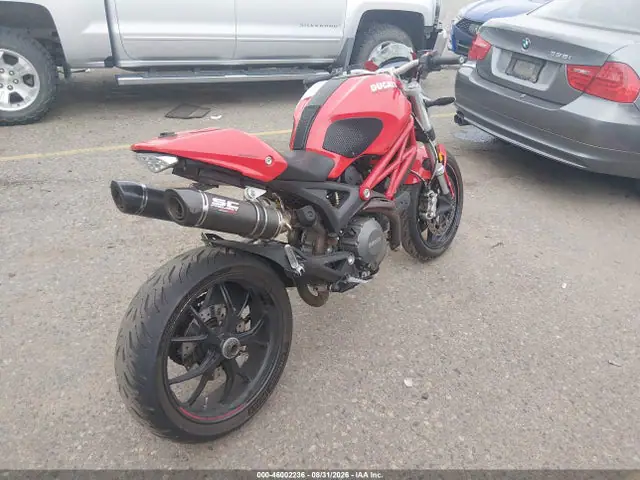 ZDM1RANN7EB078439 — 2014 Ducati Monster 796, фото 4 с аукциона IAAI 06.10.2026, Задняя часть слева