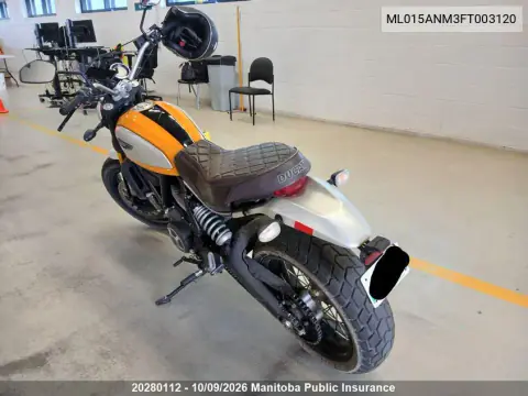 2015 Ducati Scrambler Classic VIN ML015ANM3FT003120 фото 3