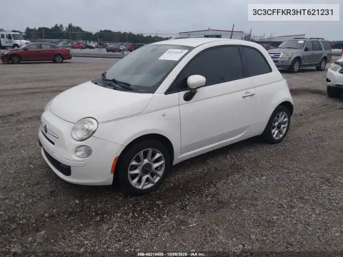 2017 Fiat 500 Pop VIN 3C3CFFKR3HT621231 фото 3