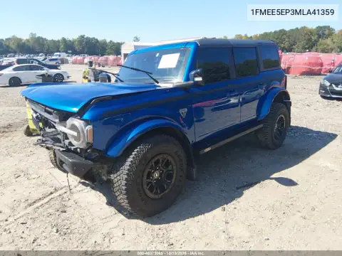 1FMEE5EP3MLA41359 — 2021 Ford Bronco, фото 2 с аукциона IAAI, ПЕРЕДНЯЯ ЧАСТЬ