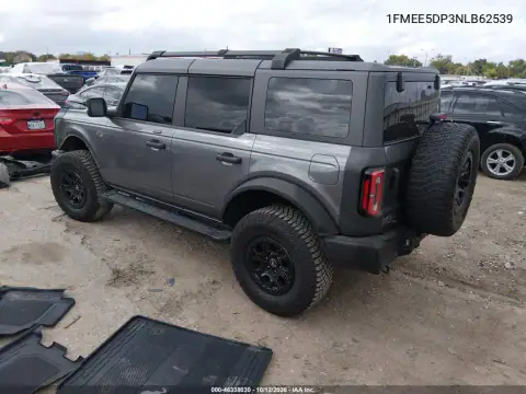 1FMEE5DP3NLB62539 — 2022 Ford Bronco, zdjęcie 4 z IAAI, Lewy przód