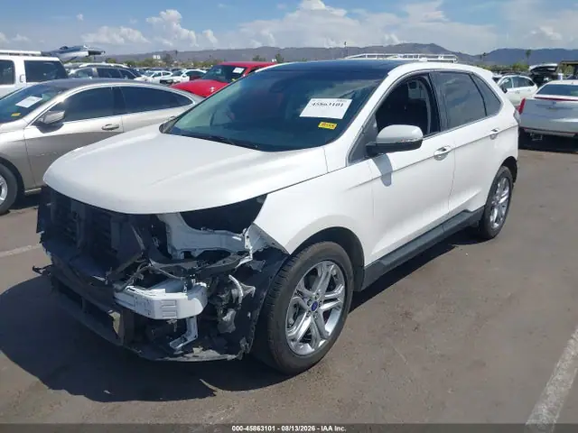 2FMPK3K98GBC37765 — 2016 Ford Edge Titanium, фото 2 с аукциона IAAI 13.10.2026, Передняя и задняя части