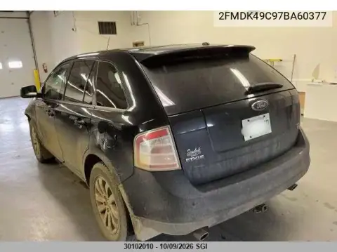 2007 Ford Edge Sel Plus VIN 2FMDK49C97BA60377 фото 3