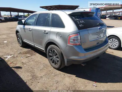 2FMDK49C48BB19191 — 2008 Ford EDGE, фото 3 с аукциона IAAI, Изъят кредитором