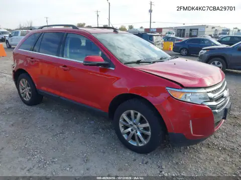 2FMDK4KC7CBA29701 — 2012 Ford EDGE, задняя часть справа, фото до ремонта