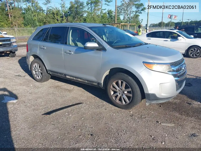 2FMDK3KC2CBA02061 — 2012 Ford EDGE, photo 2 from IAAI 20.10.2026, Normal wear