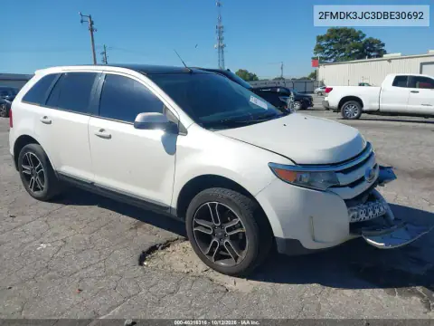 2FMDK3JC3DBE30692 — 2013 Ford EDGE, Lewy przód, zdjęć przed naprawą
