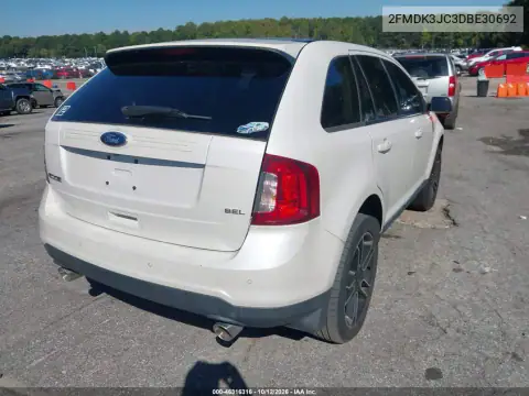 2FMDK3JC3DBE30692 — 2013 Ford EDGE, фото 4 з IAAI, Передня частина зліва