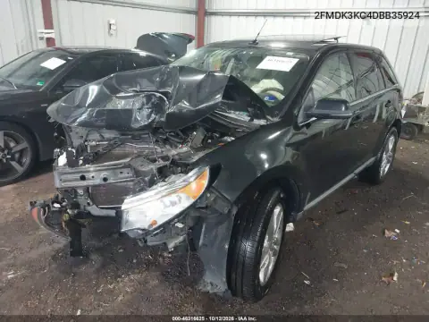 2FMDK3KC4DBB35924 — 2013 Ford EDGE, foto 2 de IAAI, Parte delantera