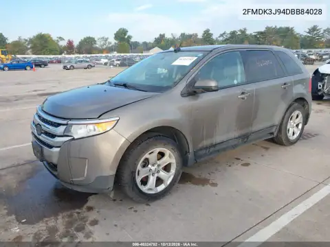 2FMDK3J94DBB84028 — 2013 Ford EDGE, zdjęcie 3 z IAAI, Przód