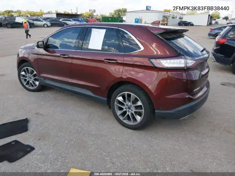 2015 Ford Edge Titanium VIN 2FMPK3K83FBB38440 фото 4