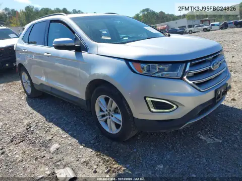 2FMTK3J95FBC24826 — 2015 Ford EDGE, левый бок, фото до ремонта
