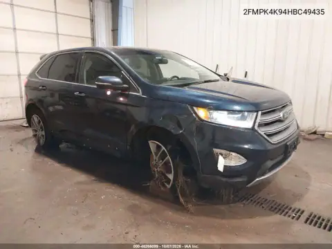 2017 Ford Edge Titanium VIN 2FMPK4K94HBC49435 фото 2