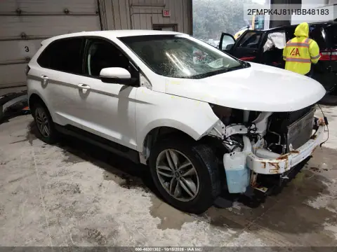 2FMPK4J81HBB48183 — 2017 Ford EDGE, Parte delantera, fotos antes de reparar